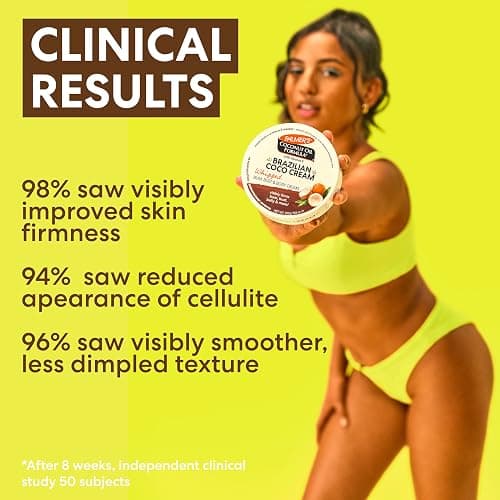 Palmer's Coconut Oil Formula Brazilian Coco Cream with Vitamin E, 8.8 Fl Oz, Whipped Bum, Bust & Body Cream, Helps with Skin Tightening & Firming thumbnail 5