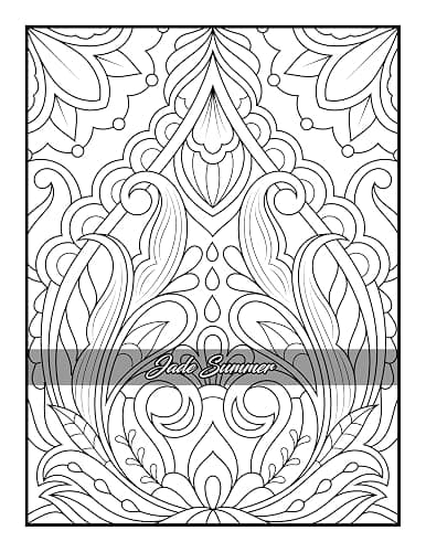 100 Amazing Patterns: An Adult Coloring Book with Fun, Easy, and Relaxing Coloring Pages thumbnail 6
