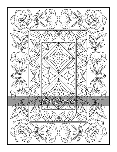 100 Amazing Patterns: An Adult Coloring Book with Fun, Easy, and Relaxing Coloring Pages thumbnail 60