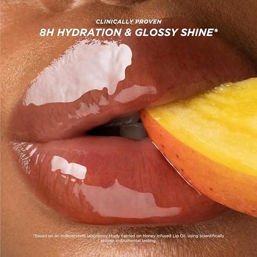 Gisou Honey Infused Lip Oil – Hydrating & Glossy Lip Oil with Mirsalehi Honey & Jojoba Seed Oil, Non-Sticky Shine, Mango Passion Punch, 0.27 Fl Oz thumbnail 5