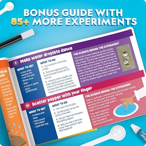NATIONAL GEOGRAPHIC Science Magic Kit – Science Kit for Kids with 100+ Unique Experiments and Magic Tricks, Chemistry Set and STEM Project, A Great Gift for Boys and Girls (Amazon Exclusive) thumbnail 6