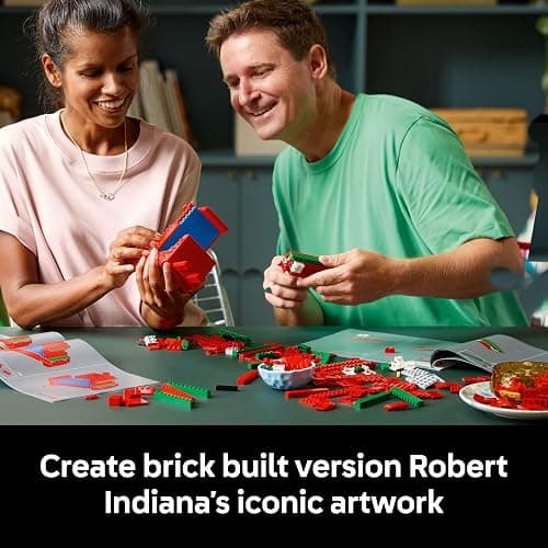 LEGO Art LOVE Building Set, Model Kit for Adults to Build, Great as a Home Office Decor Piece or Engagement Gift for Couples, Valentine's Day Decoration for Her or Him 31214 thumbnail 5