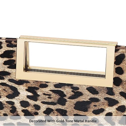 DETARA Clutch Purse for Women Fashion PU Leather Evening Bag Elegant Purse for Wedding Party Formal Daily Cocktail thumbnail 7