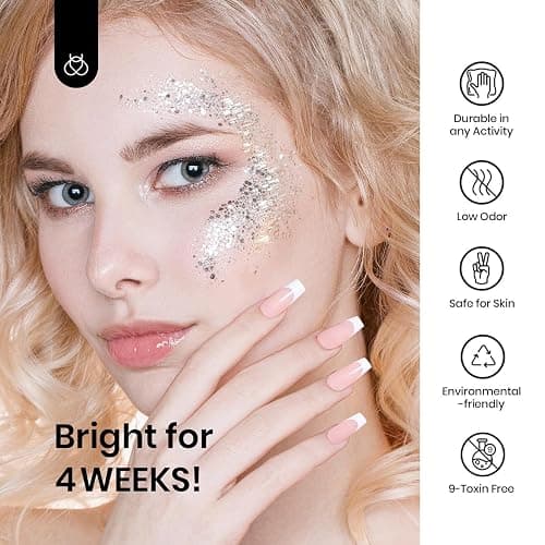 Beetles White Gel Nail Polish,15ml Winter Soak Off UV Gel Polish French Nail Art Manicure Salon DIY Design at Home Gift for Women thumbnail 6