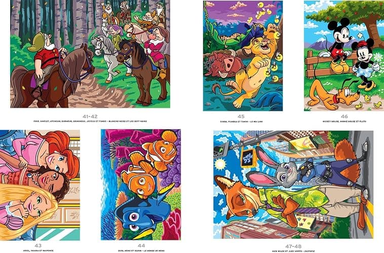 Coloriages mystères Disney - Grands classiques Tome 13: Colorie les chiffres et découvre l'image thumbnail 5