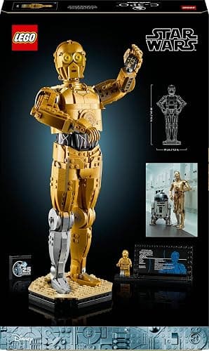 LEGO Star Wars 75398 C-3PO Figur – Sammler Modell für Erwachsene – mit Ständer, Infotafel und Minifigur zum Bauen, Spielen und Ausstellen – Geschenkidee für Fans thumbnail 11