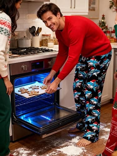 Soophiea Mens Christmas Halloween Pajama Pants Sleep Bottoms Pj Pants with Pockets thumbnail 4