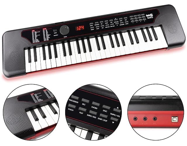 RockJam 49 Key Bluetooth Midi Keyboard Piano thumbnail 2