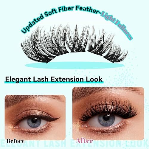 Lash Extension Kit 3D Effect Lash Clusters Kit 144pcs D Curl Eyelash Extension Kit with Lash Bond and Seal Lash Remover Lash Tweezers for Lash Clusters Eyelash Clusters Kit (Shadows, D-10-18mm Kit) thumbnail 5