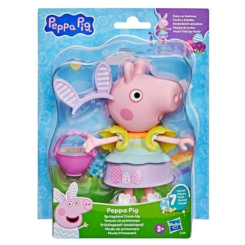 Peppa Pig Springtime Dress-Up Figure with 6 Easy-On Fashion Accessories, 6-Inch Doll, Easter Gift for Kids, Preschool Toys for Girls and Boys 3 and Up thumbnail 4