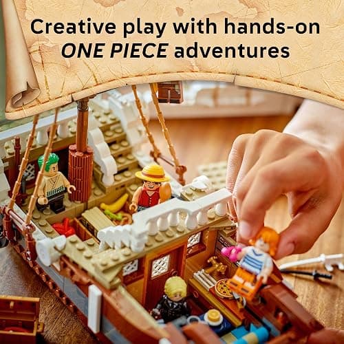 LEGO ONE Piece The Going Merry Pirate Ship Building Blocks - Pretend Play Adventure Toy for Boys & Girls, 10+ - Straw Hat Crew Toy Figures & Playset for Anime Fans - Gift Idea for Birthdays - 75639 thumbnail 4