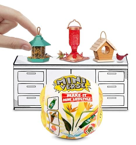 MGA's Miniverse Make It Mini Lifestyle Home Series 1 Birdfeeders Bundle (3 Pack) Mini Collectibles, Mystery Blind Packaging, DIY, Resin Play, Replica Items, Collectors, 8+ thumbnail 3