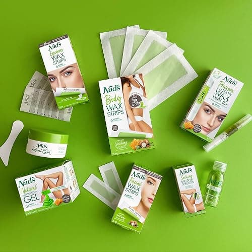 Nad's Facial Wax Strips - Hypoallergenic All Skin Types - Facial Hair Removal For Women - At Home Waxing Kit with 20 Face Wax Strips + 4 Calming Oil Wipes + Skin Protection Powder (Pack of 2) thumbnail 8