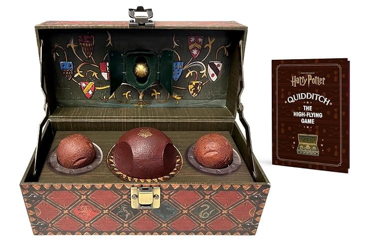 Harry Potter Collectible Quidditch Set (Includes Removeable Golden Snitch!): Revised Edition - Image 1