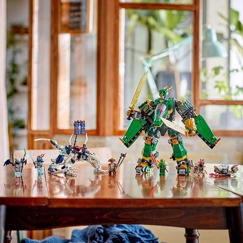 LEGO NINJAGO Lloyd's Jet Mech Building Toy - Model Building Kit for Boys & Girls, Ages 9+ - Transforming Playset for Kids W/ 5 Ninja Toy Minifigures - Dragons Rising Gift Idea for Birthdays - 71845 thumbnail 2