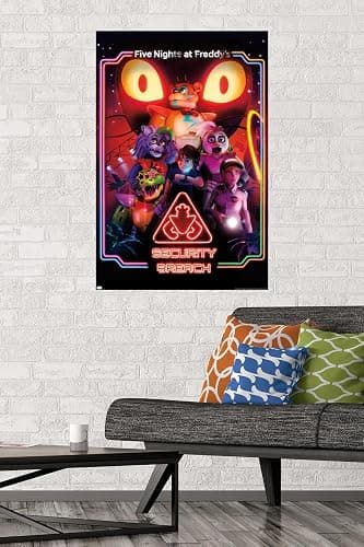 Trends International Five Nights at Freddy's: Security Breach - Key Art Wall Poster, 22.37" x 34.00", Poster & Mount Bundle thumbnail 2