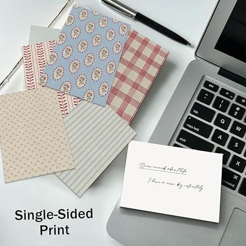 PRSTINCOL Scrapbook Paper,16 Sheets 4.1x5.8 Inch Vintage Stripe Style Scrapbook Supplies,Single-Sided Vivid Origami Decoupage Paper for DIY Crafts, Card Making, Art Journaling thumbnail 6