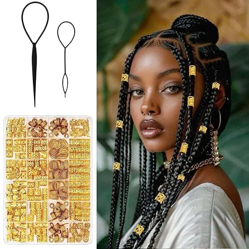 gold hair cuffs/accessories  thumbnail 8