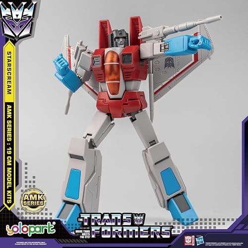 YOLOPARK Starscream Transformer Toys,AMK Series Transformers G1 Action Figures,7.48 Inch Highly Articulated Transformers Decepticon Toys for Adults Boys Girls,No Converting thumbnail 9