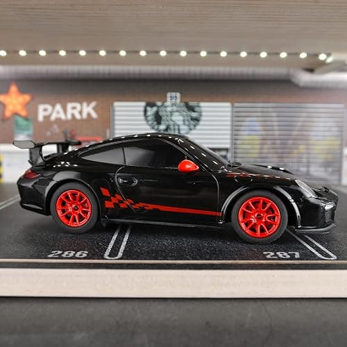 BEZGAR Porsche Remote Control Car - Officially Licensed Porsche 911 GT3 RS Toy Car 1:24 Porsche RC Car Model Vehicle Gift for Boys,Girls,Teens and Adults (39900 Black) thumbnail 2