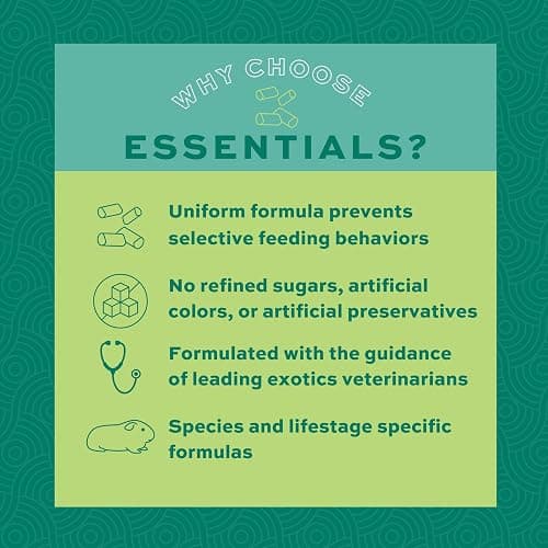 Oxbow Essentials Guinea Pig Food, Adult Guinea Pig, Made with Oxbow Timothy Hay, Pet Food Pellets with Vitamin C, Small Animal Pet Products, Made in USA, High Fiber, 10 lb. bag thumbnail 5