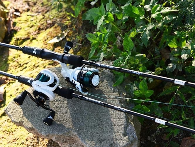 KastKing Crixus Fishing Rod and Reel Combo, High Performance Spinning & Baitcaster Combo, IM6 Graphite 2Pc Blanks, Zirconium Oxide Rings, SuperPolymer Handle, Lightweight Reel with Aluminum Spool thumbnail 7