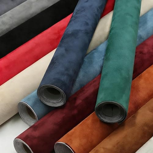 Premium Self-Adhesive Suede Fabric Wrap for Cars, Suede Car Interior Wrap for Dash Door Trim and Headliner, Stretchable Microfiber Suede Fabric Car Wrap DIY Interior Upgrade (Purple, 17" x 80") thumbnail 7