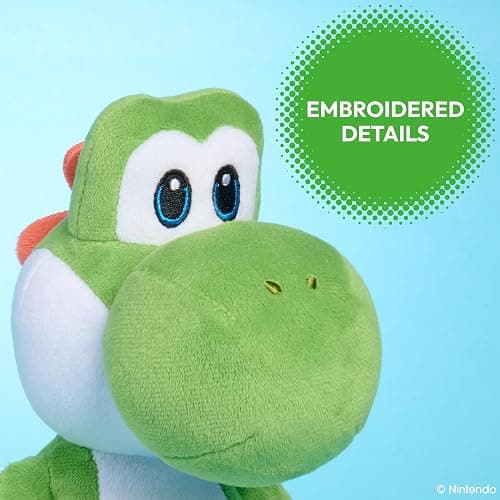 Super Mario™ Small Plush Yoshi, 10-Inch Collectible Plush | Toy Character with Super-Soft Fabrics, Kids Toys by Just Play, Ages 3+ thumbnail 5
