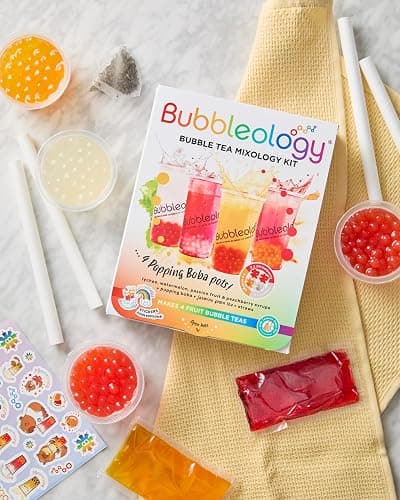 Bubbleology Fruit Bubble Tea Mixology Kit with Popping Boba - NEW Updated Recipe & Flavour Selection - Makes 4 Bubble Teas (Pack of 1) thumbnail 3