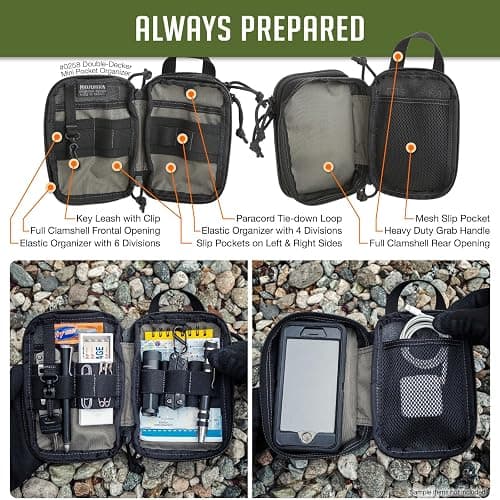 MAXPEDITION Double-Decker Pocket Organizer, Tactical Tool Pouch for Organization, EDC Pouch for Everyday Carry thumbnail 4