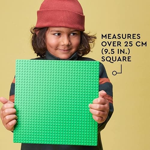 LEGO Classic Green Baseplate, Square 32x32 Stud Foundation to Build, Play, and Display Brick Creations, Great for Grassy Nature Landscapes, 11023 thumbnail 5