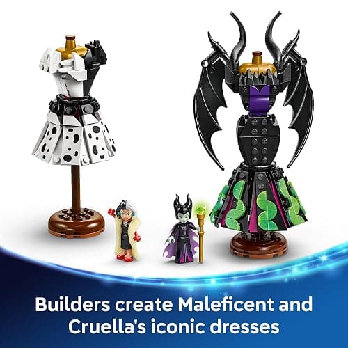 LEGO Disney Villains Maleficent’s and Cruella De Vil’s Dresses Kids Toy - Fashion Building Toy for Girls and Boys, Ages 9+ - Gift Idea for Birthdays, Holidays, & Disney Fans - 43262 thumbnail 3