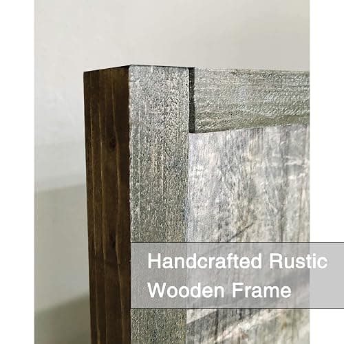 Foggy Forest Wooden Wall Art: Landscape Mountain Artwork Prints with Wooden Framed for Living Room (40”W x 20”H, Multi-Sized) thumbnail 2