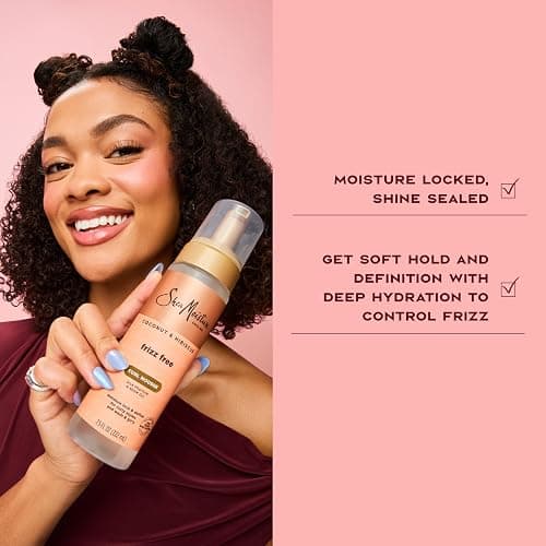SheaMoisture Curl Mousse Coconut and Hibiscus for Frizz Control Styling Mousse with Shea Butter 7.5 oz thumbnail 5