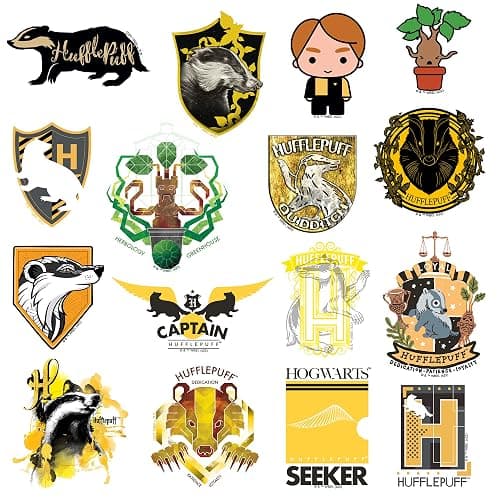 Harry Potter Hufflepuff Theme 50 Vinyl Stickers Waterproof Die-Cut Decals thumbnail 5