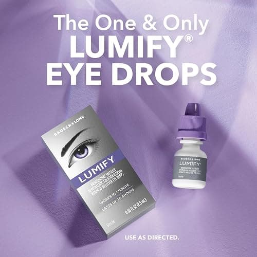LUMIFY Eye Drops for Red Eyes, Redness Reliever for Brighter Looking Eyes, Works in 1 Minute & Lasts Up to 8 Hours, Eye Drops, 0.08 Fl Oz (2.5 mL) thumbnail 5
