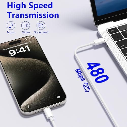 JSXKYNVTE iPhone 16 15 Charger Fast Charging,20W 2Pack USB-C Wall Charger Block with 10ft&6ft Type C to USB C Cable Compatible for iPhone 16/16 Pro/16 Pro Max/16 Plus/15/15 Plus/15 Pro/15 Pro Max thumbnail 4