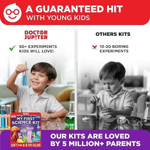 Doctor Jupiter My First Science Experiments Kit for Kids Ages 4+ | Birthday Gift Ideas for Boys & Girls 4, 5, 6, 7, 8 Year Olds, Science Kits for Kids Ages 5-7, STEM Educational Toys thumbnail 8