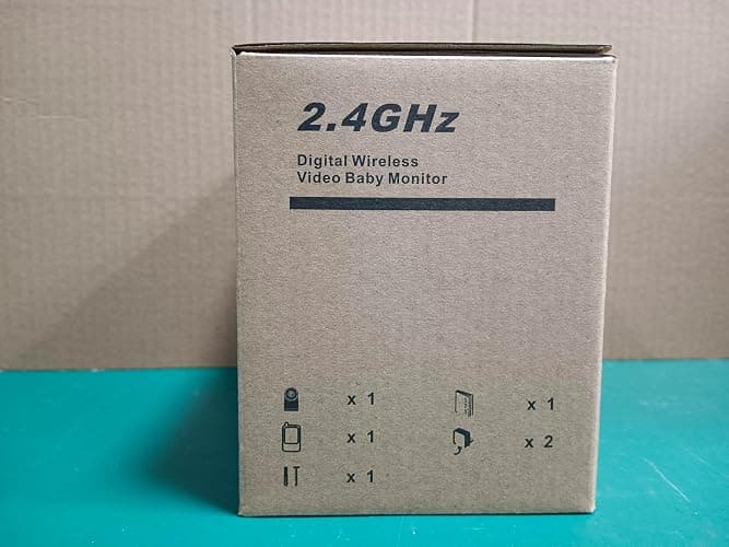 HelloBaby Baby Monitor,29-Hour Battery Life,Upgrade Baby Monitor with Camera and Night Vision,No Wifi,355°/120° Remote Pan Tilt Camera 2x Zoom, ECO Mode,2-way talk,Up to 1000ft,Temperature - HB6240 thumbnail 11