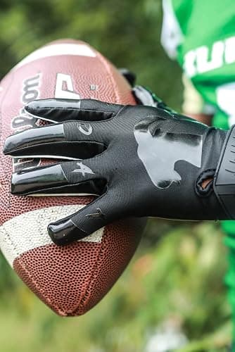 HIGHLIGHT FACTORY ATL G.O.A.T. Silhouette You Got Mossed - Ultra Grip Football Gloves - Superior Grip, Breathable Design, for All Weather Conditions thumbnail 4
