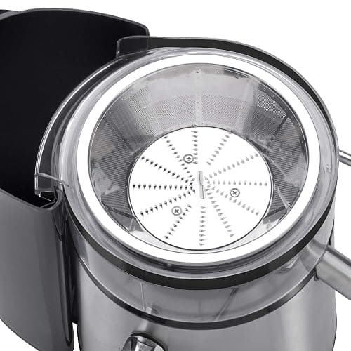 WMF Kult X Entsafter elektrisch Obst Gemüse aus Edelstahl, 500W, Saftmaschine, Slow Juicer für große Fruchtstücke, Saftkrug 1,2l, Schaumfilter, 2 Geschwindigkeitsstufen, edelstahl matt thumbnail 10