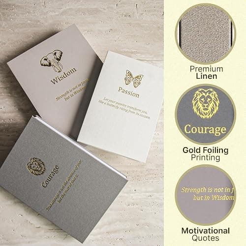 Decorative Books for Home Decor - Decorative Books for Coffee Table, Linen - Minimalist - Aesthetic - Fake - Faux Books for Decoration, Photo Storage and Keepsake Box, Motivational Animal Theme thumbnail 8