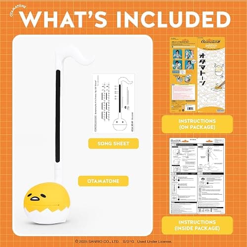 Otamatone Japanese Electronic Musical Instrument Portable Music Synthesizer (Official Licensed Sanrio Gudetama) Maywa Denki Studio Award Winning, Educational Fun Gift for Children Teen Adults thumbnail 5