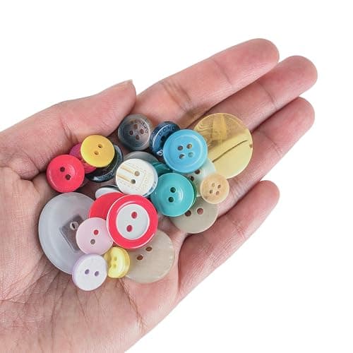 Super Z Outlet Scrambled Assortment Bag of Buttons for Arts & Crafts, Decoration, Collections, Sewing, and More! (Pack of 100) thumbnail 3