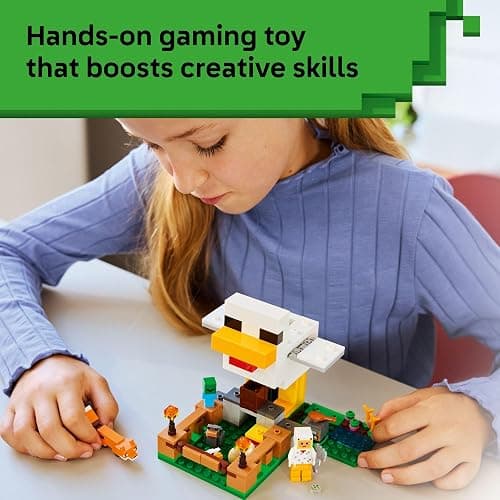 LEGO Minecraft Chicken Farm Building Toy for Kids - Video Game Playset & Figures for Boys & Girls, Ages 7+ - Gift for Birthdays - 21585 thumbnail 4