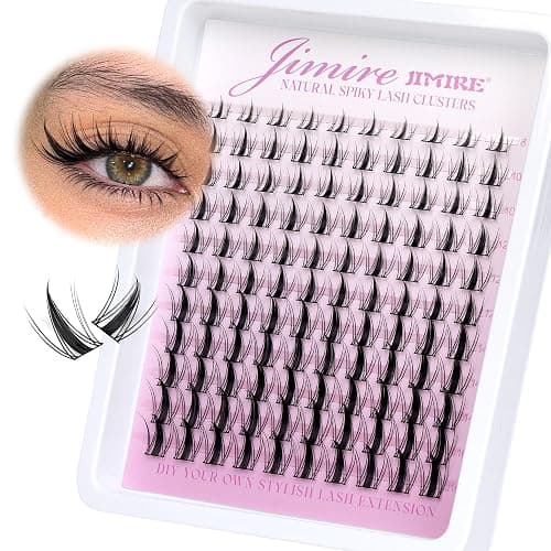 Fairy Lash Clusters Natural Look Manga Eyelash Clusters Wispy D-Curly Cluster Eyelash Extensions 110 Pcs 8-16MM Wispy Individual Lashes Wet-Look Lash Extension with Invisible Lash Band thumbnail 7