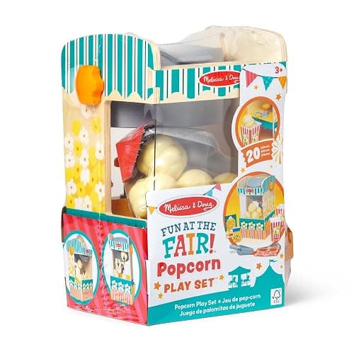Melissa & Doug Fun at The Fair! Wooden Popcorn Popping Play Food Set - FSC Certified thumbnail 3
