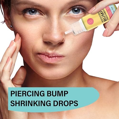 BASE LABORATORIES Piercing Aftercare Kit: Keloid & Piercing Bump Solution Oil(15ml) + Piercing Aftercare Spray (4oz) - for Keloid Bump Removal & Cleansing Soothing Piercings Before & After thumbnail 4