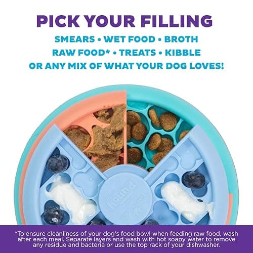 Outward Hound by Nina Ottosson Lickin’ Layers Small 3-in-1 Dog Puzzle Feeder, Lick Mat & Slow Bowl – Puppy Enrichment Toy for X-Small & Small Dogs, Dishwasher Safe, Holds 1.5 Cups of Wet or Dry Food thumbnail 6