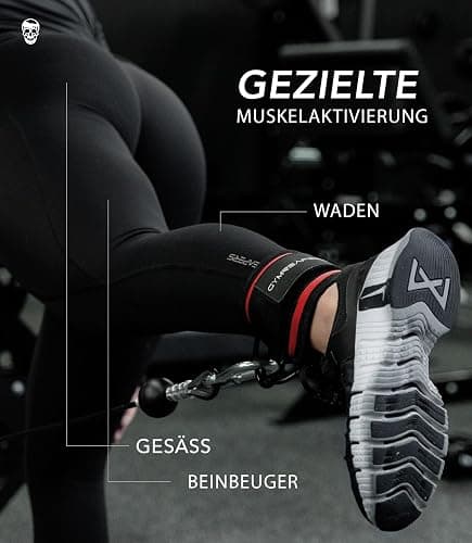 Gymreapers Ankle Straps For Cable Machine Kickbacks, Glute Workouts, Lower Body Exercises - Adjustable Leg Straps with Neoprene Padding thumbnail 4